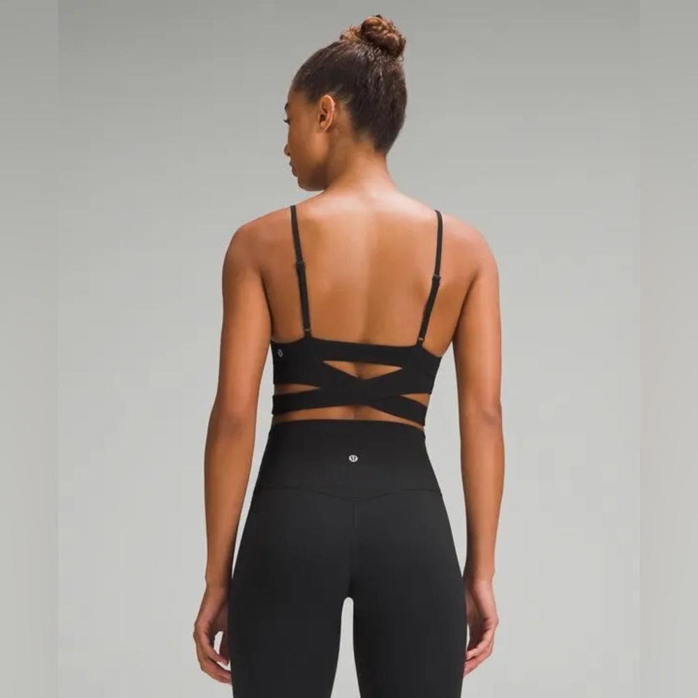 Like New! Lululemon Still Now Bra / Black - 4 - Picture 2 of 4